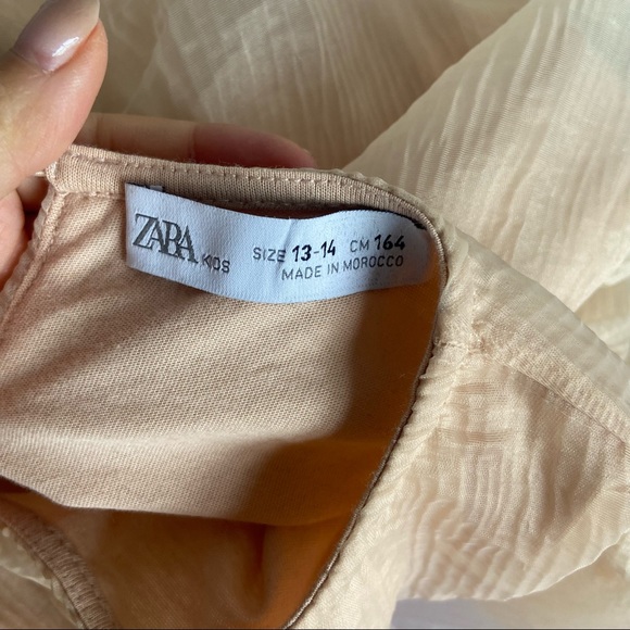 Zara Kids Blouse Balloon Sleeves - Picture 7 of 7